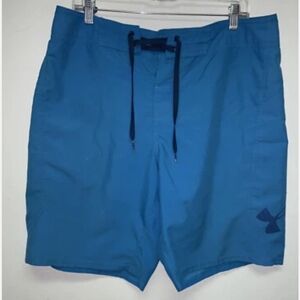 Under Armour Men's Teal Storm1 Heatgear Swim Trunks Swimwear Board Shorts